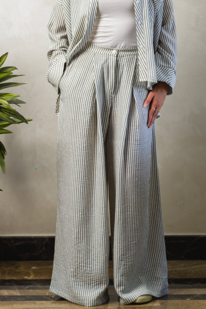 Olive Stripe Pants