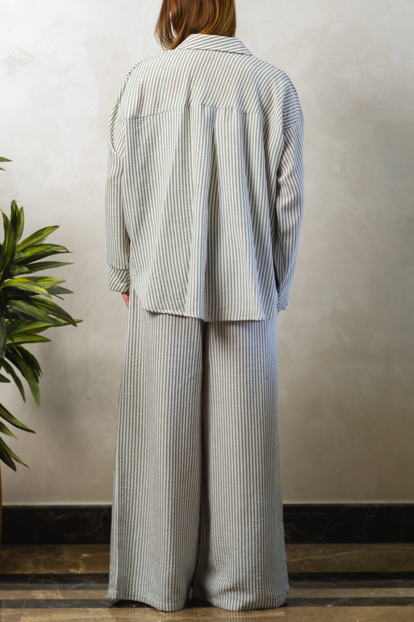 Olive Stripe Pants