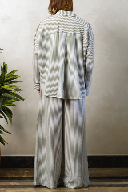 Olive Stripe Pants