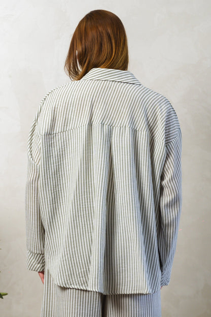 Olive Stripe Shirt