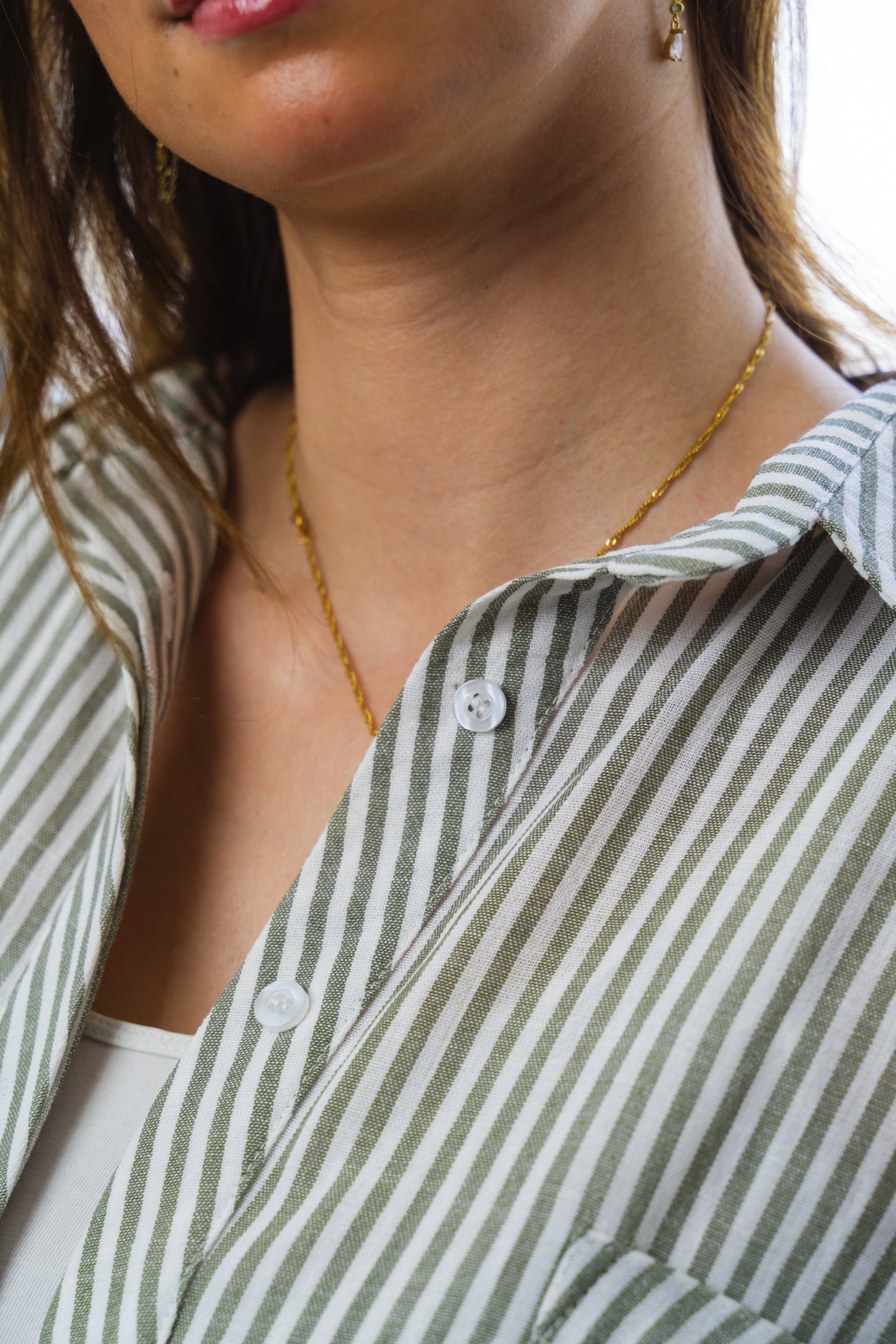 Olive Stripe Shirt