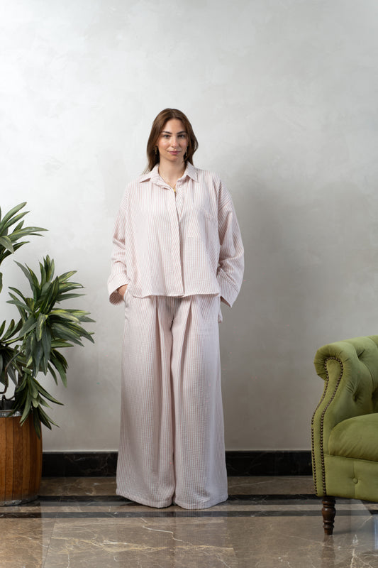 Linen Set - Pink - Full Set