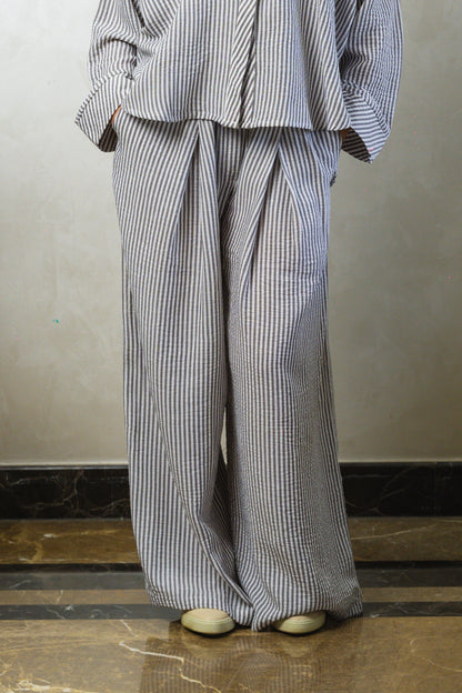 Grey Stripe Pants