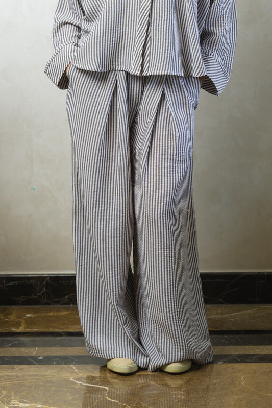 Grey Stripe Pants