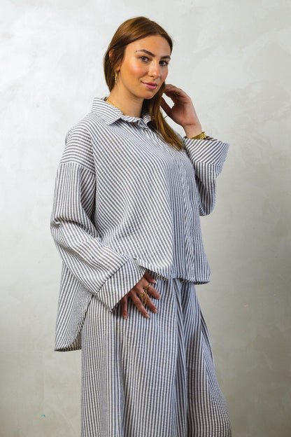 Grey Stripe Shirt