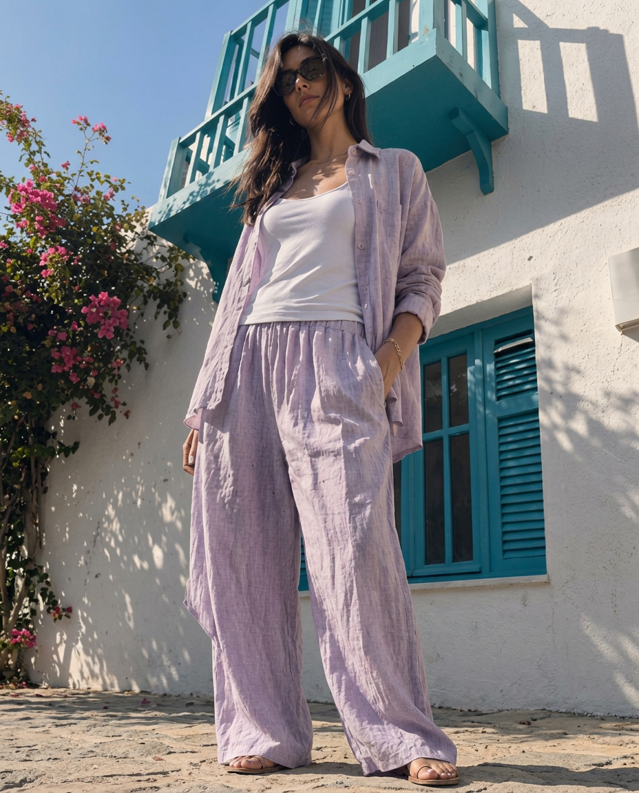 Linen Set - Lavender